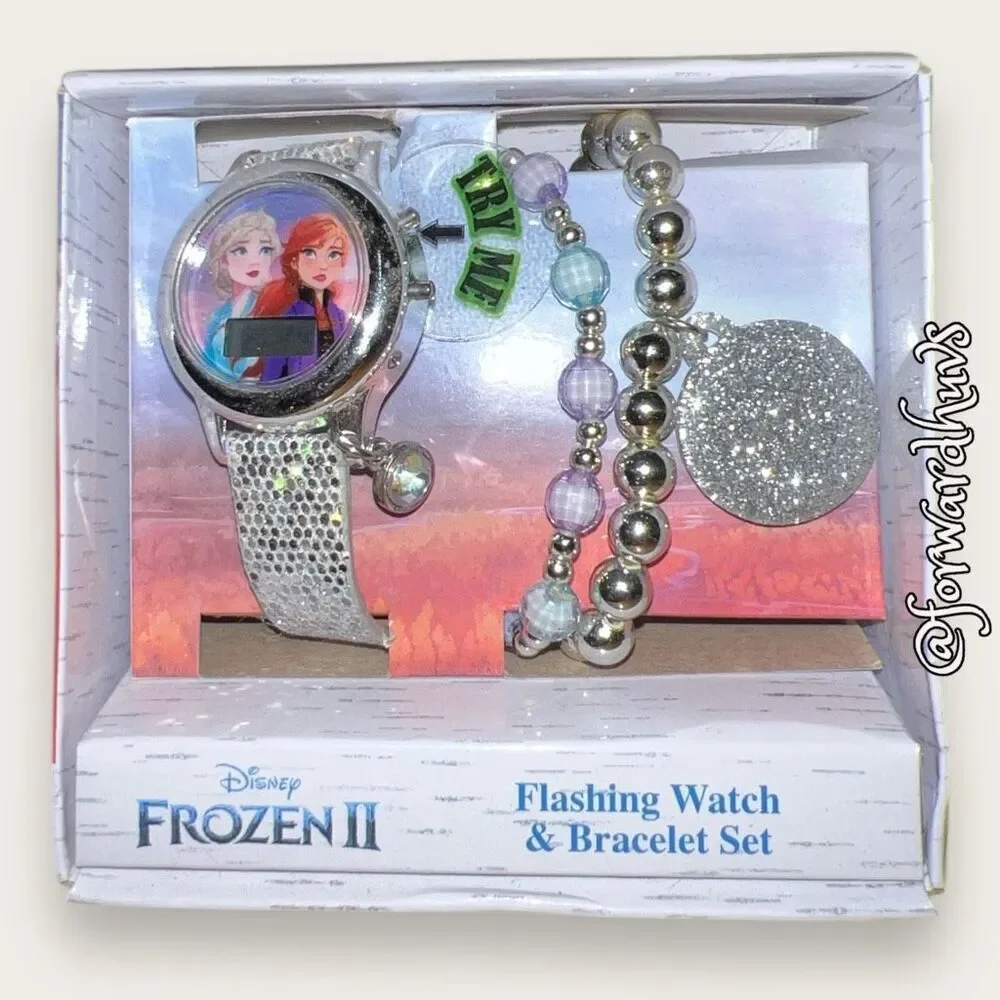 CRAFT or REPAIR | Frozen 2 Watch & Bracelet Set In Box - Watch Likely Needs Batt